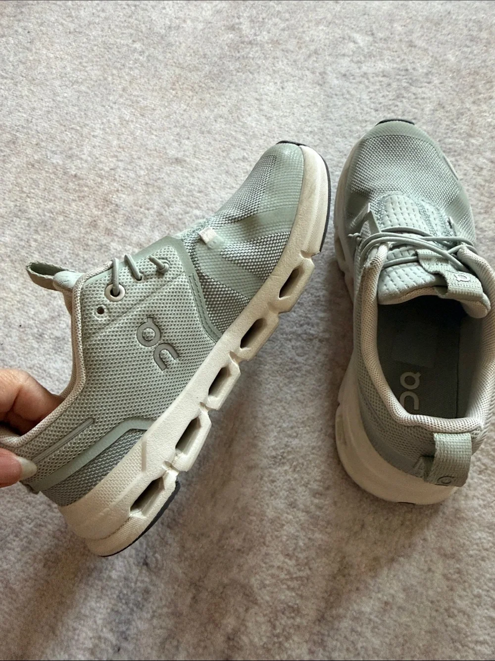 On Running Kid’s Cloud 6 Sneaker in Sage Green